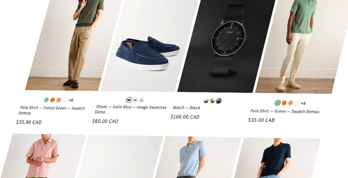 Add Swatches to Shopify Collection Pages